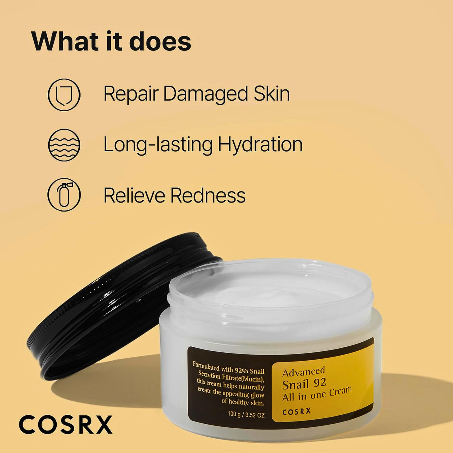 COSRX Advanced Snail 92 All-In-One Cream, 100g