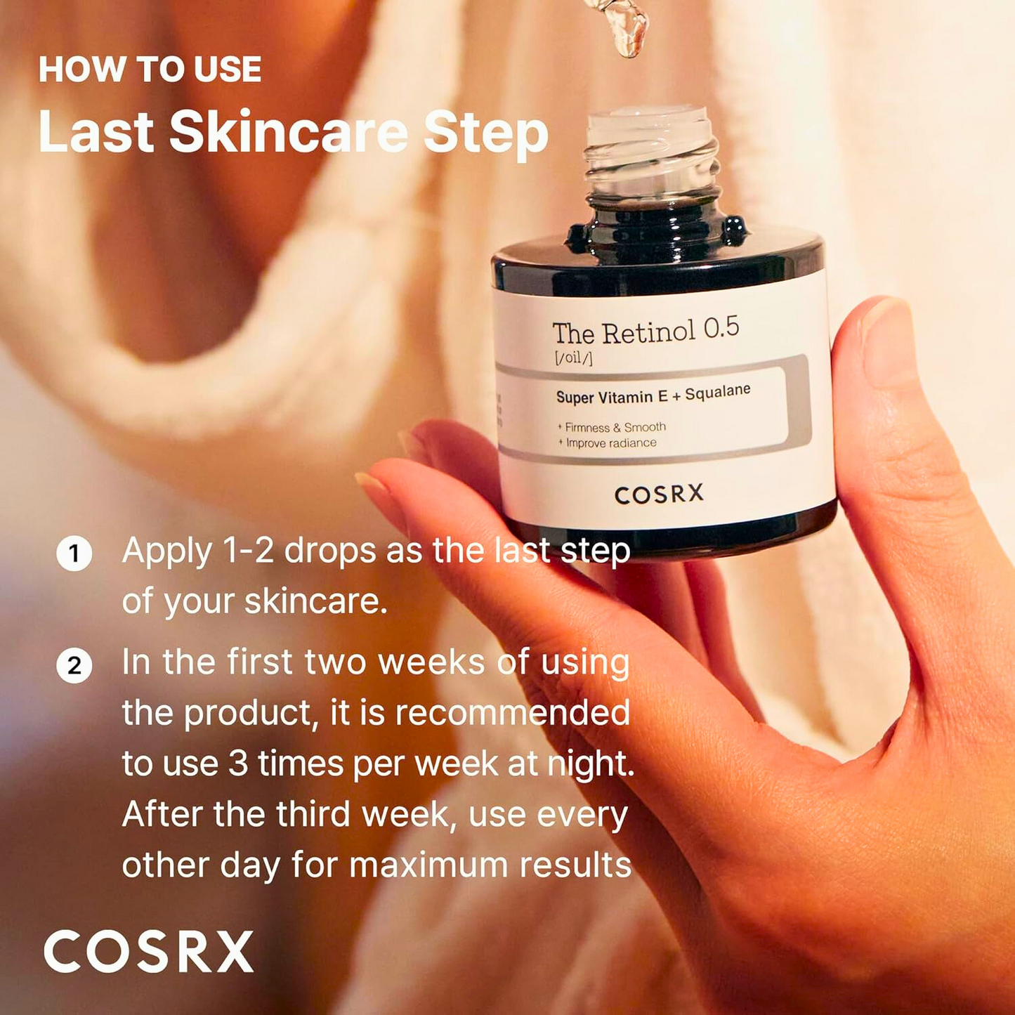 Cosrx The Retional 0.5 Oil Super Vitamin E + Squaiane