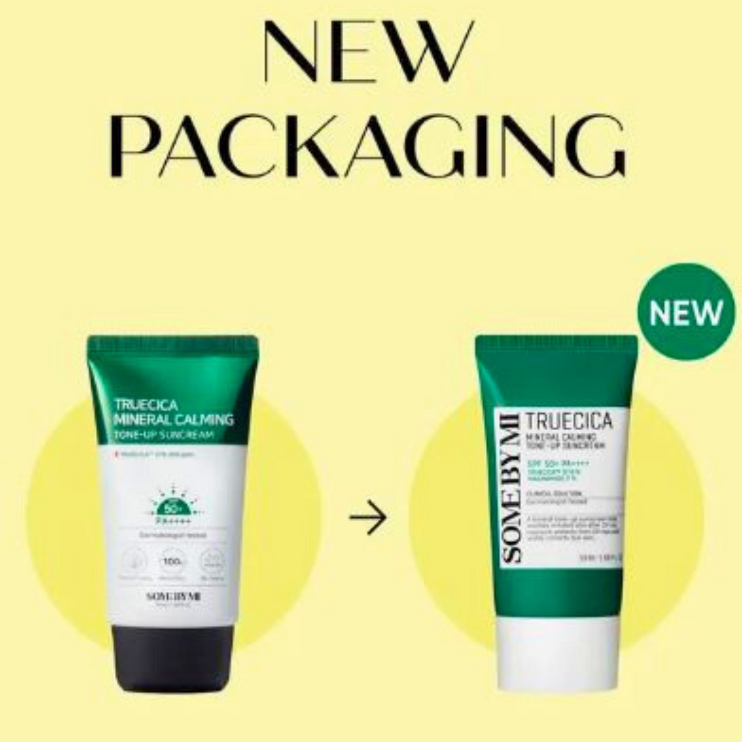 SOME BY MI Truecica Mineral Calming Tone-Up Suncream SPF50+ PA++++ - 50ml