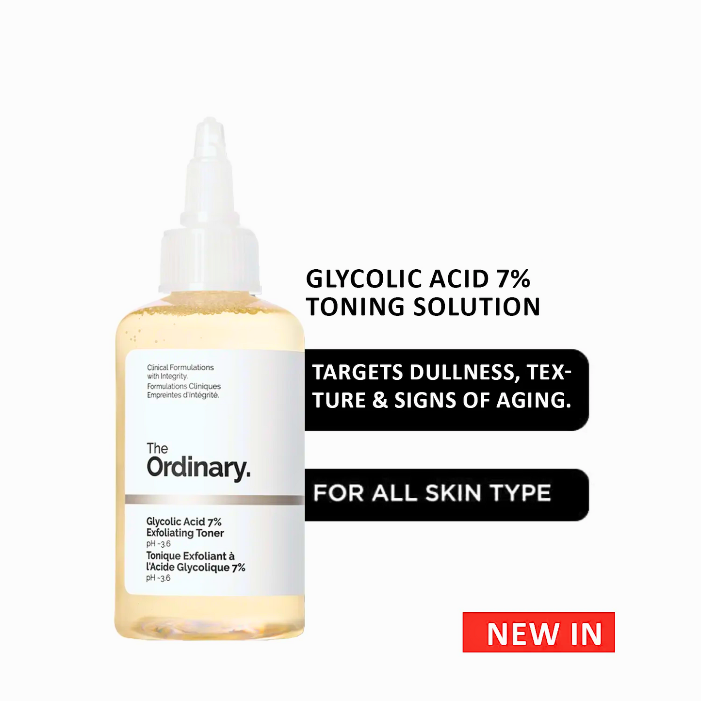 The Ordinary – Glycolic Acid 7% Exfoliating Toner 240ml